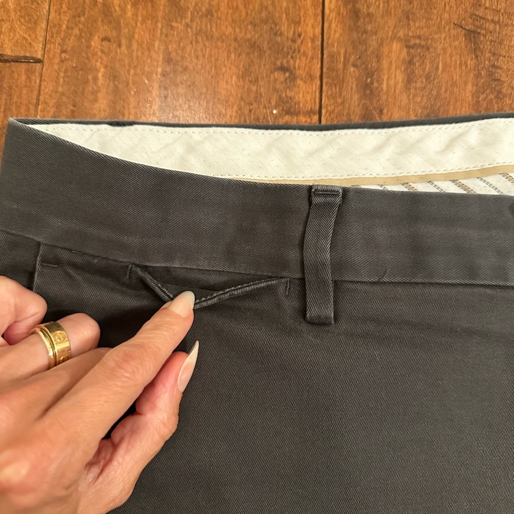 Banana Republic Gray Rapid Movement Tapered Fit Chinos Sz 36x32 - Picture 5 of 11